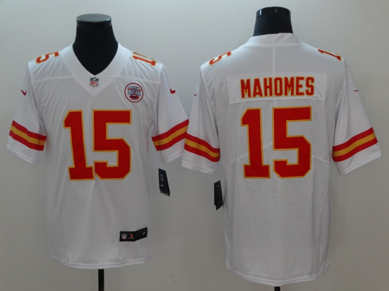 Men Kansas City Chiefs #15 Mahomes White Vapor Untouchable Player Nike Limited NFL Jerseys->los angeles dodgers->MLB Jersey